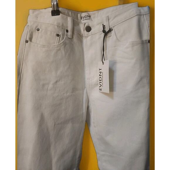 EVIDNT Anthropologie Sz 26 Orsay Slim Jeans Distressed Cuffs Nwt A126 Excellent - Picture 2 of 6